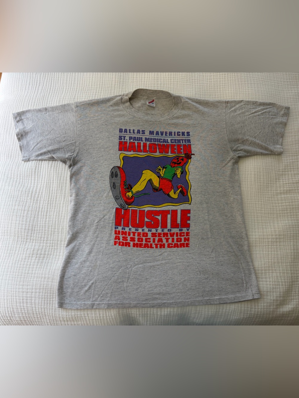 Men’s Grey Graphic Hustle Halloween T-Shirt